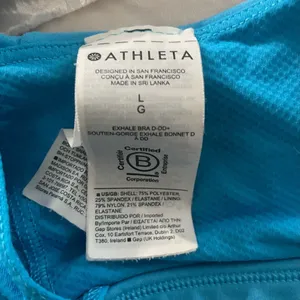 Athleta Sky Blue‎ Sports Bra Size Large thumbnail 3