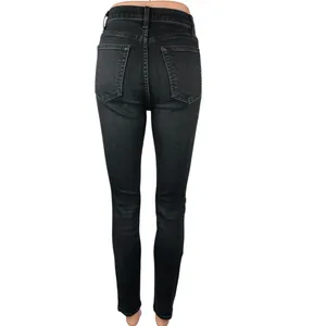 Reformation Women's Black Distressed Ankle High Rise Skinny Denim Jeans Size 26 thumbnail 3