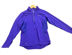 Nike Pro Blue Dri-FIT Quarter Zip Pullover Size M thumbnail 1