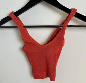 FREE PEOPLE Movement Glitter Cami in Hot Red Size X-Small thumbnail 1