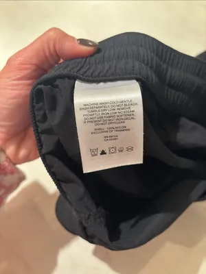 Columbia Women's Black Lightweight nylon Athletic Shorts - Drawstring Waist thumbnail 3