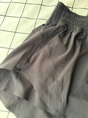 Woman’s Black Lululemon Shake It Out High-rise Shorts, Length 2.5”, Size XS NWT. thumbnail 4