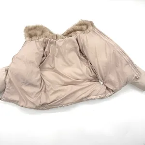 Winter Jacket Short Jacket Coat Trench Overcoat Parka Puffer Fur Collar Bomber thumbnail 11