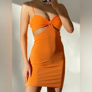 Princess Polly Marissa Mini Dress in Orange Size 4 thumbnail 2