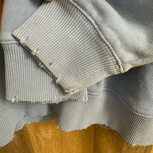 Aerie Light Blue Lace Up Oversized Cozy Sweater Size Med NWOT thumbnail 6
