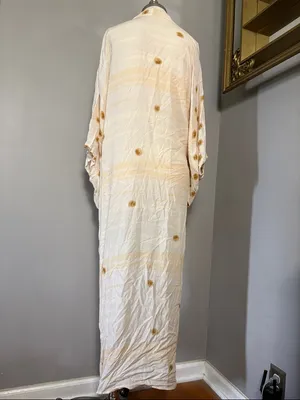 Free People One Size Laurel Canyon Kimono Golden Sand Duster Kimono thumbnail 4