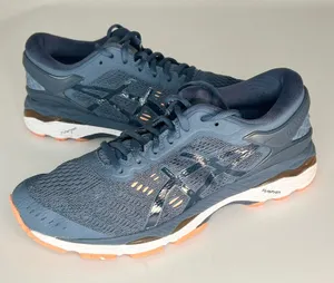 Asics Gel-Kayano 24 Running Sneakers Shoes Blue Orange T799N Women 9 thumbnail 1