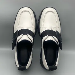 UGG Ashton Platform White Leather Lug Sole Women's Loafers Shoes - Size: 6.5 thumbnail 6