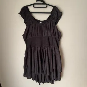 Princess‎ Polly sz 8 black ruffle cottage boho romper NWOT thumbnail 3
