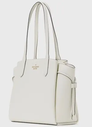 Kate Spade Dumpling Ivory Leather Tote Bag thumbnail 1