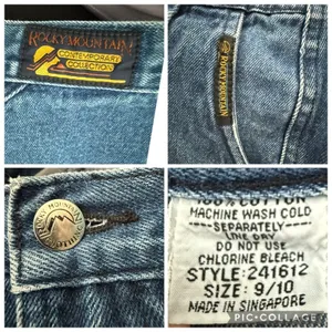Rockies Vintage Western High Waist Bareback Pleated Denim Jeans 9/10 (26 x 34.5) thumbnail 12