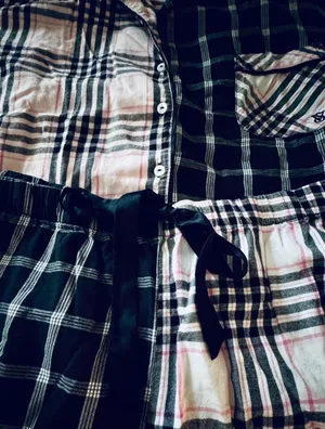 victoria’s secret pajama set pink checkered soft cozy lounge set XXL thumbnail 4