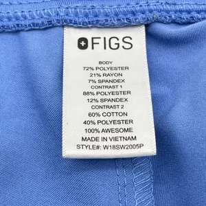 FIGS Zamora Jogger Scrub‎ Pants Women Medium Blue Stretch Minimal Healthcare thumbnail 7