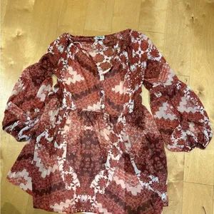 Show me your Mumu Sienna mini swing boho dress long sleeve M thumbnail 5