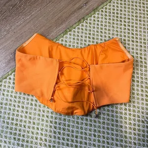 Princess Polly Lace Back Corset Top Orange thumbnail 2