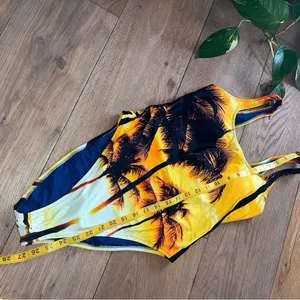 Aerie Sunset Babewatch Cheekiest One Piece Swimsuit M thumbnail 6