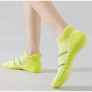 Colorful Unisex Cushioned Boat Socks 5 Pairs Tab Low Cut High Quality NEW thumbnail 9