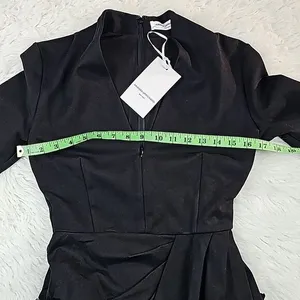 Amanda Uprichard -731 NWT‎ Women's Black Joaquin Night Out Zipper Dress Size S thumbnail 7