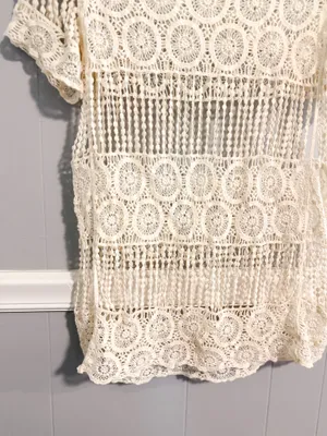 Phase One Crochet Top White Size M thumbnail 3