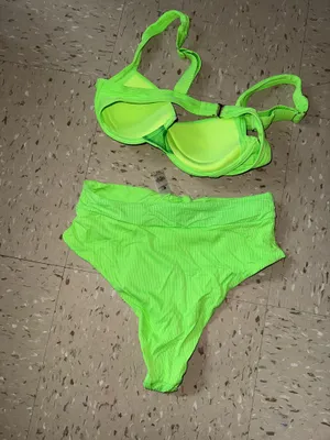 Women 2pc swim XS Green thumbnail 4