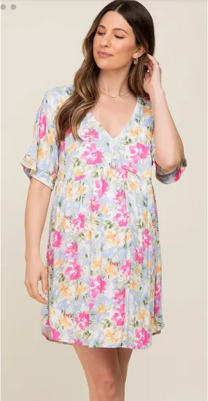 Pinkblush Emily wonder maternity dress thumbnail 1