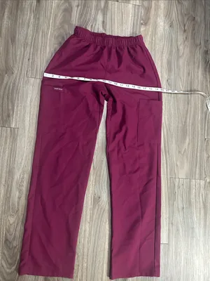 Cherokee Wine Burgundy Medical Scrub Set – Size XXS . thumbnail 7