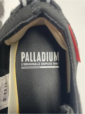 Palladium Revolt Lo Tx Black Low Fashion Sneaker Chunky. Canvas outer. Vegan. 8 thumbnail 9