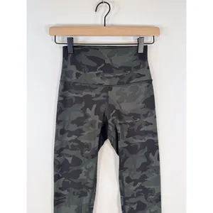 Lululemon Womens Leggings Green Align Pant II Camo Pull On Stretch Yoga Size 4 thumbnail 7