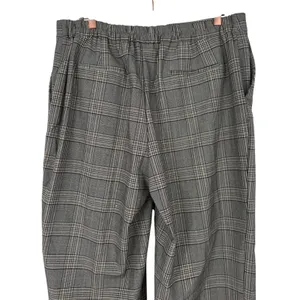 Nicole Miller New York Womens Gray Brown Plaid Wide Leg Trousers Pants Size 14 thumbnail 6
