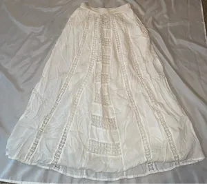Maeve White Lace Maxi Skirt Size 2 thumbnail 1