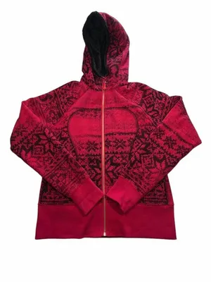 Lululemon Scuba Special Edition Sherpa Lined Hoodie Jacket Sz 10 Fleece Cozy Y2K thumbnail 2