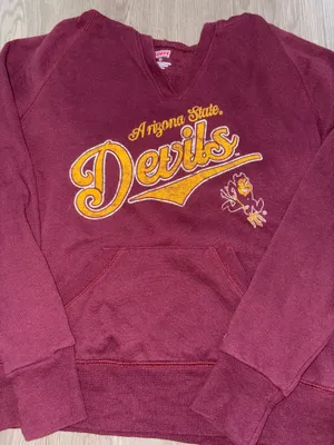 Arizona State University Burgundy Red Graphic Hoodie thumbnail 3