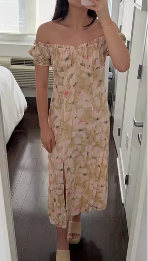 Off-The-Shoulder H&M Midi Dress thumbnail 3