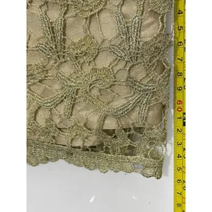 GMI Gold Lace Overlay Skirt Women's Size 12 Pencil Lined Career thumbnail 11