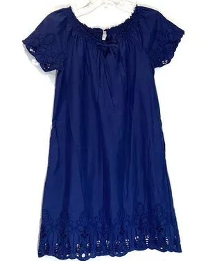Old Navy Eyelet Blue Dress Women’s XS thumbnail 1