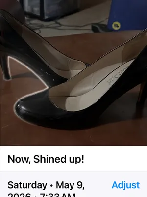 Michael Kors Black Patent Leather Round Toe Pumps 8M thumbnail 4