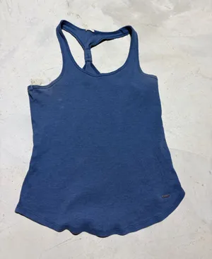 Hollister y2k Women's Racerback Tank Top - Blue medium thumbnail 1