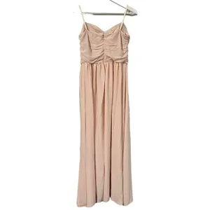 Lulu's Sz XL Maxi Dress Moonlight Serenade Strapless Peach Blush Chiffon Evening thumbnail 4