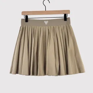 Aritzia TnAction Womens Skort Khaki Mini Pleated Tennis Skirt Pickleball Medium thumbnail 3