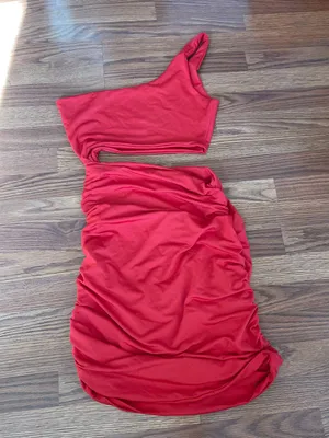 Red Mini Body Con Dress thumbnail 1