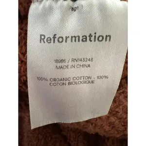 Reformation Isle organic cotton pants size Medium thumbnail 12