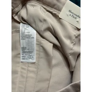 Abercrombie Sloane Low Rise Tailored Slim Boot Pants Tan Beige Size 33/16R NWT thumbnail 3
