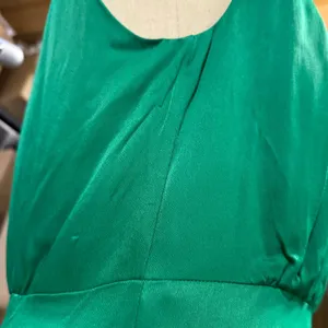 Bardot L Green Wrap Ruffle Hem Halter Mini Dress Tie Sash Cocktail Wedding Guest thumbnail 8