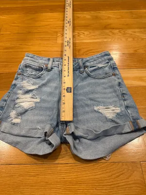 American Eagle outfitters mom jeans shorts size 0 thumbnail 4