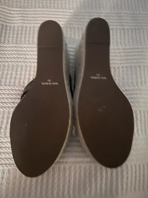 Jack Rogers Black Rowan Leather Woven Wedge Sandals Women’s 9 thumbnail 5