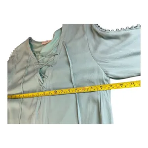Entro Women's Mini Dress Size S Long Sleeve Lace Up Boho‎ Festival Casual thumbnail 7