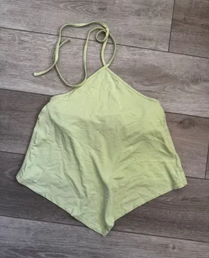 Old Navy Light Green Halter Crop Top thumbnail 1