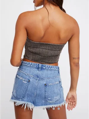 Free People Plaid Tube Top thumbnail 2