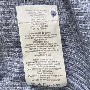 A Pea in the Pod Blue Ribbed Henley Maternity Top Women's M Long Sleeve Stretch‎ thumbnail 6