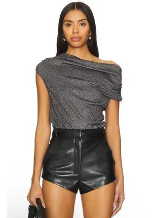 LNA Caliste Lurex Rib Top medium thumbnail 1